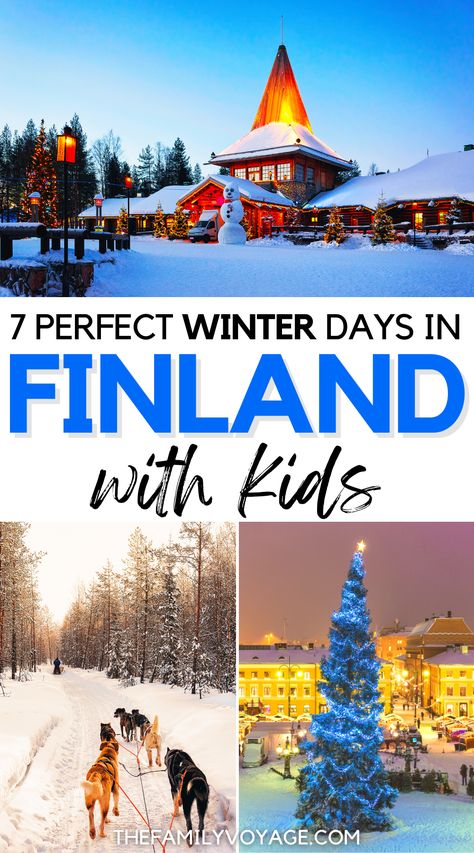 Santa’s Village Finland, Finland Itinerary Winter, Rovaniemi Christmas, Finland Itinerary, Lapland Christmas, Finland Aesthetic, Summer Destinations Europe, Finland Christmas, Levi Finland