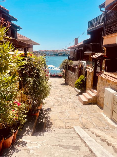 Sozopol; an old town on the black sea lays on the southern bulgarian sea coast. Sea Side Town, Island Town, Sea Coast, Sea Side, Dream Places, Seaside Towns, Dream City, Coastal Towns, Canary Islands