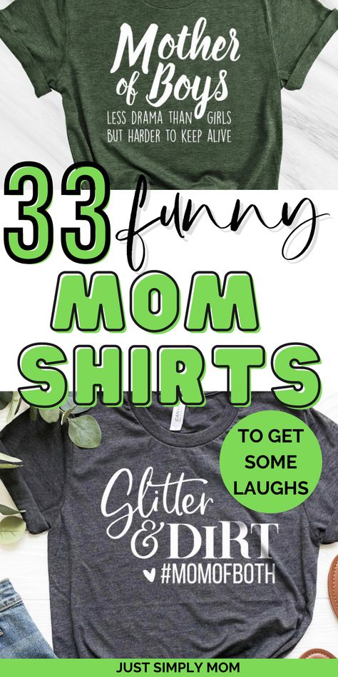 Check out these funny mom shirts to show off mom life in style. These trendy and hillarious shirts about motherhood will surely get some laughs. Mothers Of Boys, Mom Of Boys Shirt, Funny Mom Shirts, Boy Mom, Mom Humor, Mom Shirts, Mom Life, Sweatshirts, Funny