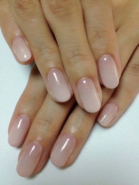 Short Nail Manicure, Image Nails, Pink Ombre Nails, Casual Nails, Classic Nails, Bride Nails, Nails Desing, Neutral Nails, Bridal Nails