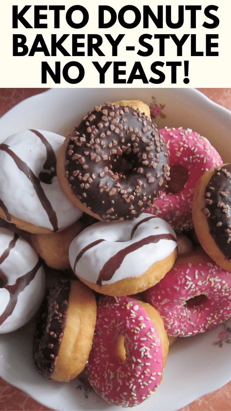 Easy Keto Donuts: Fluffy, Delicious, and Only 6 Ingredients! – Slimify Keto Donuts With Coconut Flour, Keto Doughnut Recipes Easy, Keto Doughnut Recipes, Low Carb Donut Recipes, Keto Donuts Low Carb, Keto Donut Recipe, Sugar Free Donuts, Mini Donut Recipes, Keto Favorites