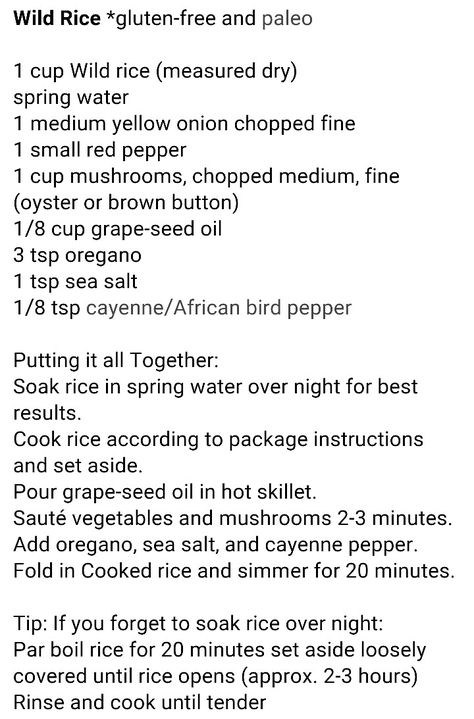 Wild rice with Dr Sebi approved ingredients Alkaline Breakfast, Dr Sebi Alkaline, Dr Sebi Recipes Alkaline Diet, Dr Sebi Recipes, Dr Sebi Alkaline Food, Dr Sebi, Alkaline Diet Recipes, Vegan Recipes Plant Based, Electric Foods