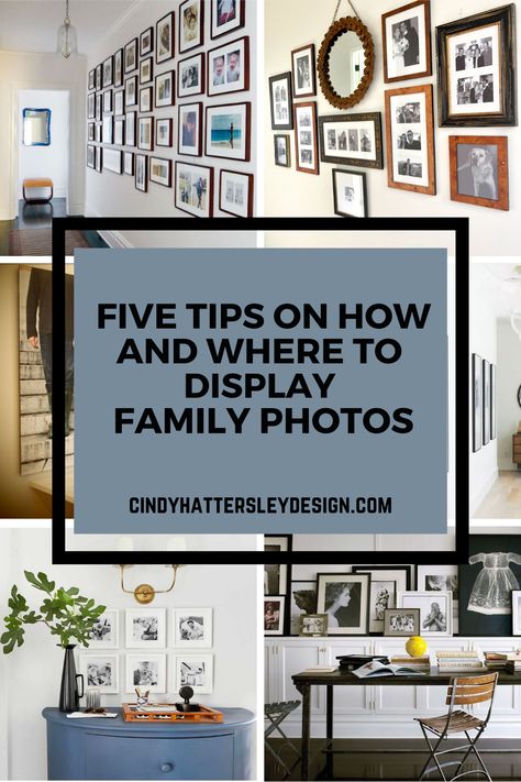 Displaying Family Photos On Bookshelves, How To Incorporate Family Photos Into Decor, Where To Put Family Pictures In House, Grouping Family Photos On Wall, Entryway Family Photos, Modern Way To Display Family Photos, Large Family Photo Gallery Wall, Where To Place Family Photos In Home, Ways To Display Family Photos On Wall