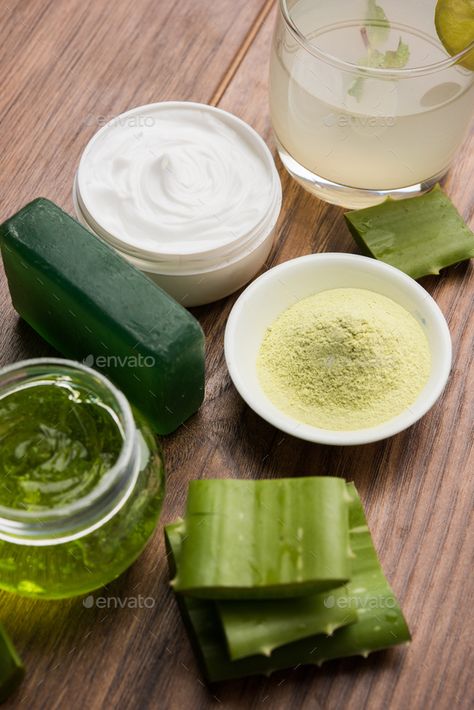 Aloe Vera Products by stockimagefactory. Aloe vera products like juice, gel, beauty cream or moisturiser, soap and powder, selective focus #Sponsored #vera, #products, #juice, #stockimagefactory Aloe Vera Products, Beauty Cream, Dermatology, Product Photography, Food Photo, Aloe Vera, Lotion, Juice, Herbs