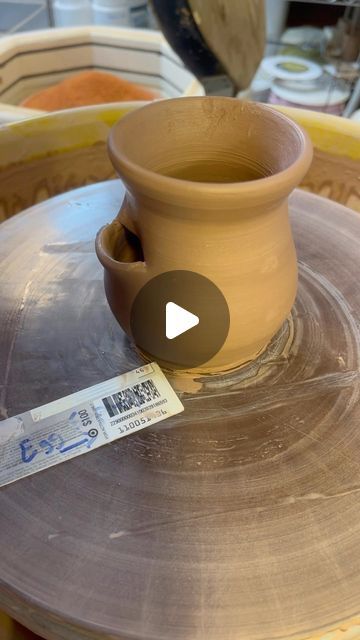 Love in Pottery on Instagram: "by @claybystacia. I throw an egg separator on the wheel, then immediately cut the spout with a cut up piece of an old gift card. The exact size of the little tool was based on trial and error. Depending on the exact way you shape and pull the spout, your tool might have to be a bit bigger or smaller.

after the pieces partially dried, I refine the opening, to make sure there are no sharp edges. I want to make sure the user doesn’t accidentally puncture the yolk!

To use, dump in the whole egg, and pour out the white. If you have made your spout the right size, the yolk should stay in!
FOLLOW👉 @loveinpottery for more pottery contents ☕️ !

visit their page and support 💕

Follow us on @mustvisitguide (Travel Lovers) & @musthomeguide (Interior Lovers) !

#inst Egg Separator, Trial And Error, Whole Eggs, Cut Up, An Egg, Candle Jars, The White, Egg, Wheel