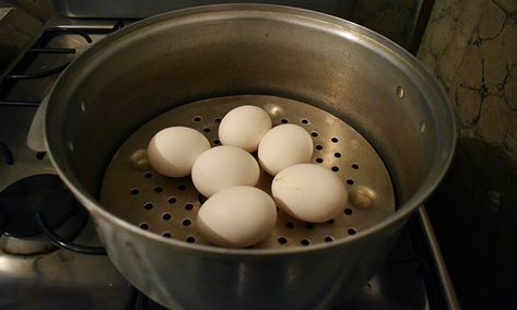 How To Steam Eggs, Hard Boil Fresh Eggs, Steamed Hard Boiled Eggs, Deep Fried Egg, Boiling Eggs, Prepared Eggs, Steamed Eggs, Hard Cooked Eggs, Steamer Basket