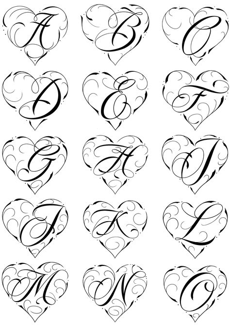 Bf Initial Tattoo, Prison Love Letters, Chicano Tattoo Flash, Heart Alphabet Letters, Chicano Love Letters, Lettering Chicano, Tattoo Alphabet, Calligraphy Tattoo Fonts, Batman Art Drawing Calligraphy Alphabet Heart, The Alphabet In Different Fonts, Bf Initial Tattoo, Chicano Number Fonts, Dad And Mom Tattoo, Love Letter Chicano, Cholo Love Drawings, Z Tattoo Letter Design, Valentine’s Day Tattoo