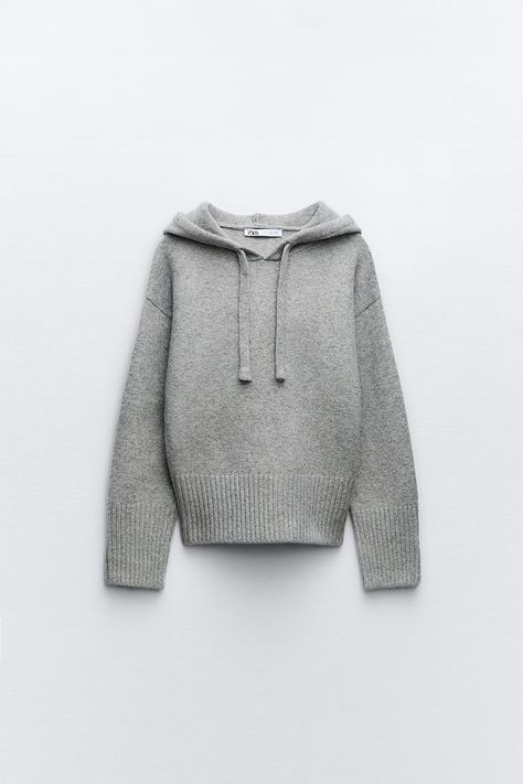 Hoodie Zara, Dream Hoodie, Skandinavian Fashion, Knitted Hood, Zara Sweater, Fashion Wishlist, Stockholm Fashion, Knit Hoodie, Cute Everyday Outfits