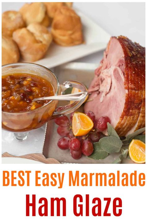 Marmalade Ham Glaze, Holiday Entertaining Food, Easter Brunch Menu, Ham Glaze Recipe, Easter Ham, Entertaining Tips, Marmalade Recipe, Christmas Ham, Holiday Dishes