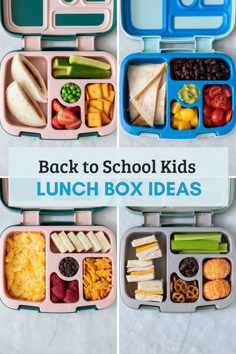 Kids Lunch Box Ideas (Bento Box) Pre K Bento Lunch, Bentigo Box Lunch For Kids, Kindergarten Bento Box Lunch Ideas, Junior Kindergarten Lunch Ideas, Bentgo Kids Snack Ideas, Cold Bento Box Lunch For Kids, Picky Eater Bento Lunch, Bentgo Modern Lunch Ideas, Bento Box Lunch For School