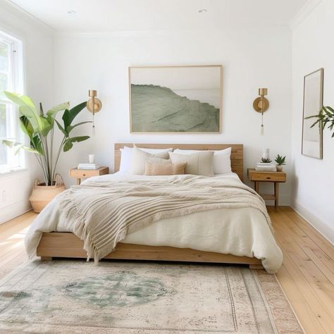 Post Grad Bedroom Ideas, Boho Modern Bedroom, Simple Bedroom Ideas, Scandinavian Bedroom Ideas, Interior Design Portfolio Layout, Condo Bedroom, Guest Bedroom Design, Aesthetic Apartment, Nordic Bedroom