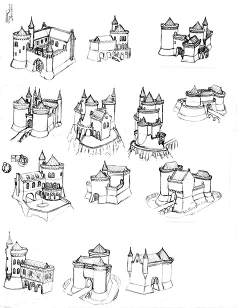 Castle On Map Drawing, Fantasy Map Drawing Castle, Castle Fantasy Map, Landscape Drawing Tutorial, Fantasy Journal, Castle Floor Plan, Map Sketch, Map Drawing, Fantasy Map Making