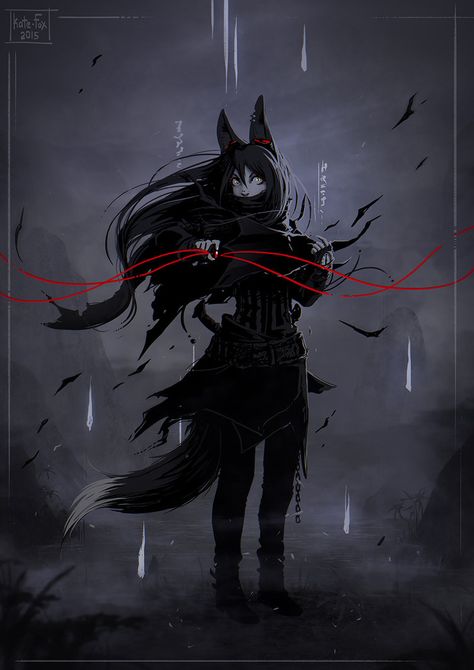 Line Of Life by Kate-FoX on DeviantArt Kate Fox Art, Line Of Life, Fox Character, Dog Pic, Human Human, Fox Girl, Mythical Creatures Art, Fox Art, Fantasy Artwork