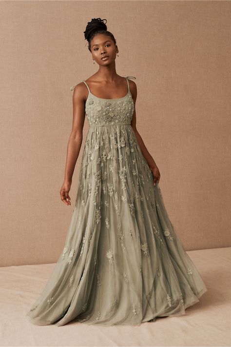 BHLDN Lacie Maxi Dress - BHLDN Unique Mismatched Bridesmaid Dresses, Anthropologie Bridesmaid Dress, Bohemian Bridesmaid, Wedding Fits, Bhldn Dress, Anthropologie Wedding, Green Bridesmaid, Green Bridesmaid Dresses, Bridal Party Dresses