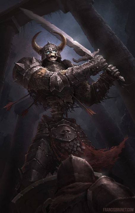 Undead Knight, Undead Warrior, Skeleton Warrior, Fantasy Beasts, 다크 판타지, Dungeons And Dragons Homebrew, Fantasy Monster, Fantasy Armor, Creature Concept Art