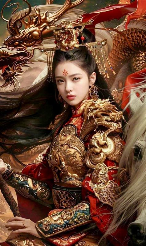 Female Samurai Art, Japanese Art Samurai, Female Samurai, Chinese Warrior, Japan Painting, Dragon Warrior, Asian Film, Beautiful Art Paintings, Hijab Cartoon