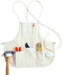 Custom LeatherCraft C10 12 Pocket Canvas Bib Apron - Great apron for doing messy crafts in! Girls Apron, Tool Belt Pouch, Apron Skirt, Utility Apron, Tool Apron, Work Apron, Tool Belts, Shop Apron, Skirt Pockets