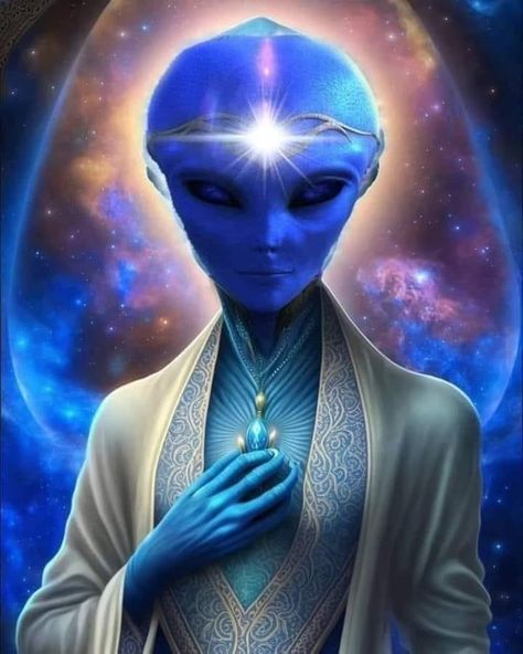 Alien Pictures, Moonlight Painting, Consciousness Art, Star Family, Star System, Alien Art, Beautiful Dark Art, New Earth, Blue Life