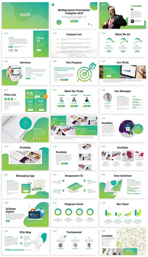 Multipurpose PowerPoint Template. 30 Unique Slides Presentation Design Inspiration, Theme Presentation, Pitch Presentation, Ppt Template Design, Presentation Slides Design, Powerpoint Slide Designs, Presentation Design Layout, Proposal Design, Slides Design