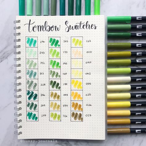 Pen Swatches, Dekorasi Halloween, Tombow Brush Pen, Crayola Markers, Tombow Dual Brush Pen, Tombow Dual Brush, Study Stationery, Bullet Journal Design Ideas, Pencil Writing