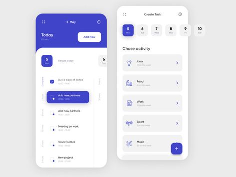 Task app by Vadim Marchenko | Dribbble | Dribbble To Do List Web Design, Todo List Ui Design, To Do App Design, Todo App Ui Design, List Ui Design, To Do List Design, To Do List App, Todo List App, Task App