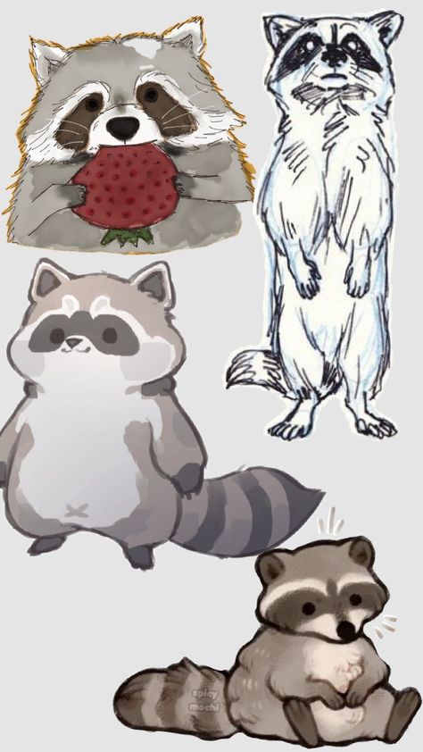 i Love racoonzz #racoon#doodle Cute Raccoon Drawing Simple, Racoon Doodle, Racoon Sketch, Raccoon Doodle, Racoon Cartoon, Racoon Drawing, Racoon Art, Racoon Illustration, Uniqlo Bag