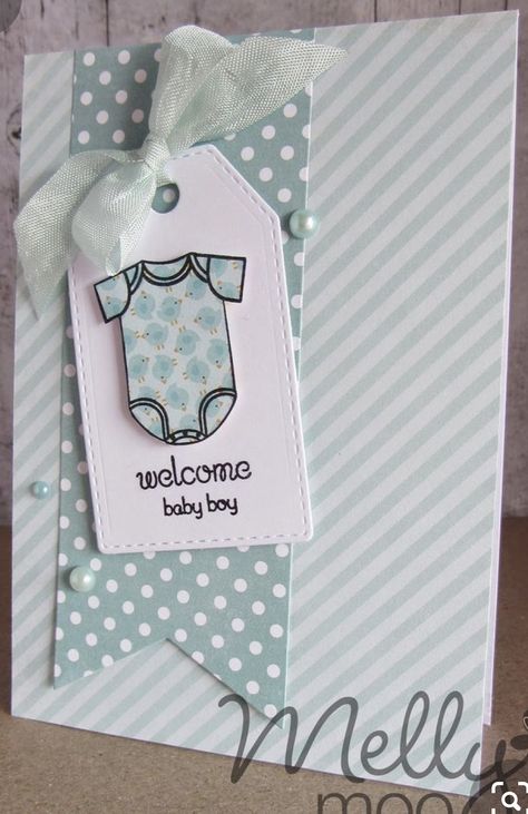 Baby Cards Handmade Boy, Baby Shower Card Ideas, New Baby Boy Cards, Baby Card Ideas, Handmade Baby Cards, Boy Craft, Baby Boy Cards Handmade, Stampin Up Baby Cards, Welcome Baby Boy