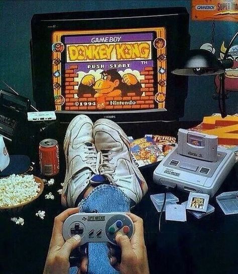 Synthwave 1989 on Instagram: “Anyone still play video games? 🎮 📸 Unknown - comment/DM if you know #gameboy #gamingsystem #gamimgconsole #nintendo #nintendogameboy…” Super Nintendo Controller, Synthwave Fashion, 90s Video Games, 80s Video Games, Nintendo Controller, Coke Can, Gameboy Games, M&m Game, Retro Arcade Games