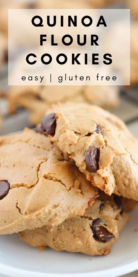 Quinoa Flour Cookies, Quinoa Flour Recipes, Fodmap Desserts, Quinoa Cookies, Golo Recipes, Quinoa Flour, Gluten Free Peanut Butter Cookies, Healthy Quinoa, Gluten Free Pastry