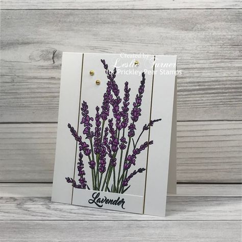 Hey everybody! Card on my blog today featuring the new Sketched Florals Lavender stamp set from Prickley Pear Stamps! Isn't it pretty?! Lavender Stamp, Painted Lavender, Dragonfly Dreams, Christmas Challenge, Red Wagon, Themes Photo, Lovely Lavender, Friends Happy, Art Impressions