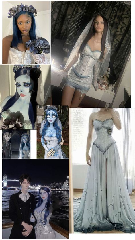 Emily Costume, Halloween Bride Costumes, Horror Crafts, Emily Corpse Bride, Corpse Bride Costume, Bride Costume, Dark Disney, Halloween Costumes Makeup, Halloween Inspo