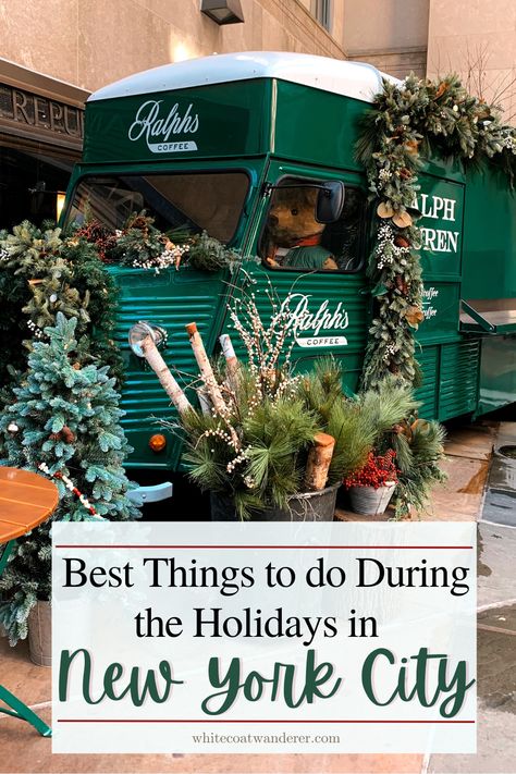 A guide to the best things to do in New York City in December, including the best things to see during Christmas, the best places to eat, and best hotels during the holidays in NYC! NYC Christmas| NYC Christmas bucket list | Holidays in New York City | NYC Christmas things to do in | Bryant Park Christmas village | Rolfs NYC | New York City winter tips | NYC Christmas photos | NYC holiday markets | NYC holiday tips Nyc Christmas Walking Tour, New York During Thanksgiving, Best Hotels In New York City During Christmas, What To Pack For Nyc In December, The Plaza Hotel Nyc Christmas, New York At Christmas Time, New York Christmas Trip, Things To Do In Nyc At Christmas Time, Things To Do In New York In December