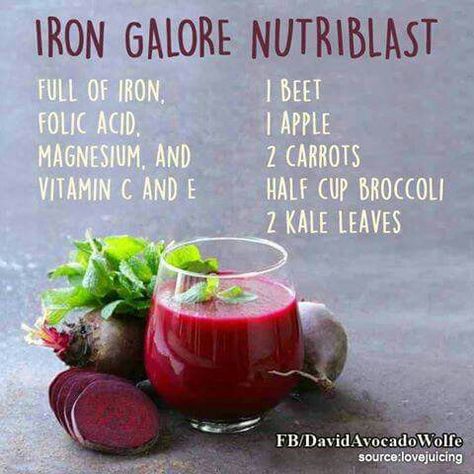 Iron Iron Boost Smoothie, Iron Deficiency Juice, Beet Juice For Iron, Beet Juice Recipe For Iron, Best Juice During Period, Iron Deficiency Smoothie, Juicing Recipes For Iron Deficiency, Juice For Iron Deficiency, Iron Rich Drinks