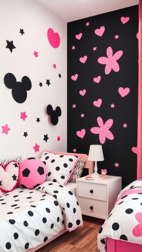 25 Glam Pink and Black Bedroom Ideas for Hollywood-Inspired Chic Pink And Black Bedroom Ideas, Pink And Black Bedroom, Black Bedrooms, Black Bedroom Ideas, Black Accent Chair, Pink Neon Lights, Luxe Fabrics, Pink Table Lamp, Pink Furniture