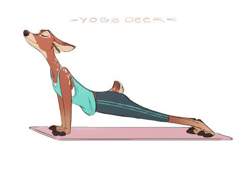 ArtStation - Explore Yoga Animals, Artstation Explore, Spa Studio, Photoshop Cs6, Personal Project, Concept Art, Deer, Character Design, Portfolio