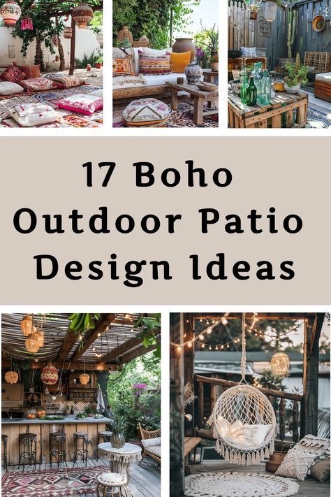 Tiny Townhouse, Townhouse Patio, Bohemian Porch, Small Townhouse, Outdoor Patio Design Ideas, Outdoor Space Ideas, Boho Outdoor Space, Sloping Garden, Bohemian Patio