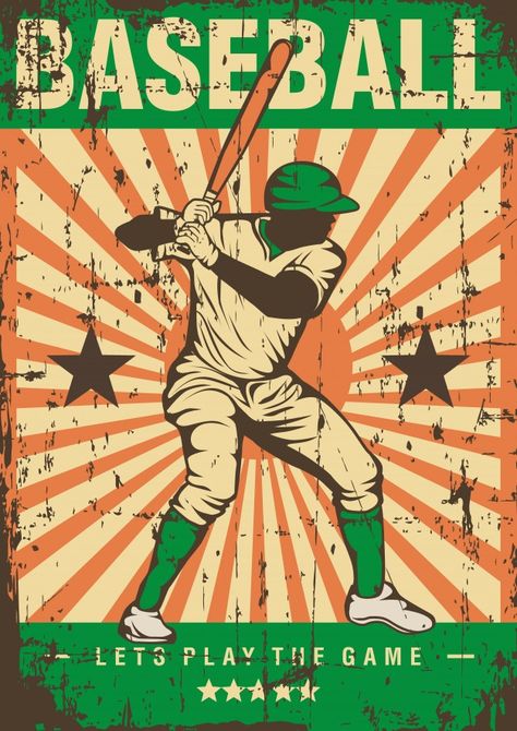 Baseball sport retro pop art poster sign... | Premium Vector #Freepik #vector #background #poster #vintage #design Propaganda Art, Baseball Posters, Basketball Posters, Pop Art Posters, Retro Pop, Family Friend, Poster Art Print, Estilo Art Deco, Vintage Baseball