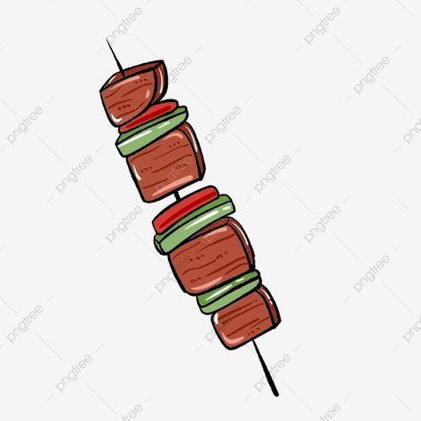 Barbecue Drawing, Bbq Cartoon, Bbq Drawing, Bbq Art, Bbq Salmon, Chicken On A Stick, Stick Drawings, Shadow Images, Party Cartoon