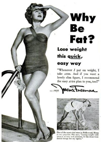 Vintage Advertisements 1950s, 50s Advertisements, Punk Cabaret, Mona Freeman, Magazine Examples, Body Standards, 1950s Beauty, Health Ads, Funny Vintage Ads