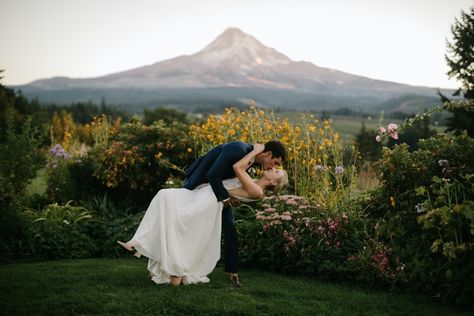 Mt. Hood Organic Farms – Mountain Weddings, Columbia River Gorge Wedding Venue Hood Wedding, Lakeside Garden, Wedding Venues Oregon, Lush Lawn, Garden Venue, Garden Wedding Venue, Wedding Reception Locations, Mt Hood, Affordable Wedding Venues