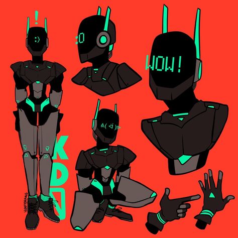 Robot Oc, Robot Designs, Cool Robots, Arte Robot, Robot Concept, Oc Inspiration, Robots Concept, Robot Design, Robot Art