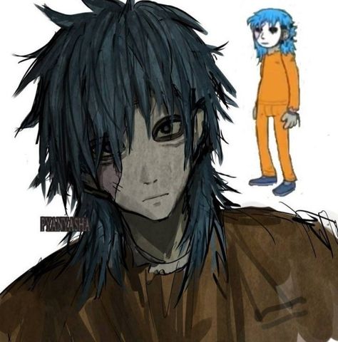 Sal Fisher. Sal Fisher Pfp, Sally Face Art, Sal Fisher, Sally Face, Face Art, Hair, Anime, Blue, Black