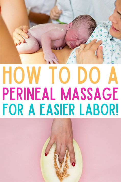 A perineal massage can significantly reduce your chances of tearing during labor and will help you have an easier natural birth. It is also very important if you are planning on doing hypnobirthing! This post has instructions on how to do it (including a video) – for you or your partner - what oils to use or not to use, benefits and when to do it. #naturalbirth #perinealmassage #hypnobirthing Perineal Massage How To Partner, How To Perineal Massage, Massage To Induce Labor, How To Not Tear During Labor, How To Do Perineal Massage, Birthing Positions With Partner, Painless Labor Natural Birth, When To Start Perineal Massage, Best Birthing Positions Labor