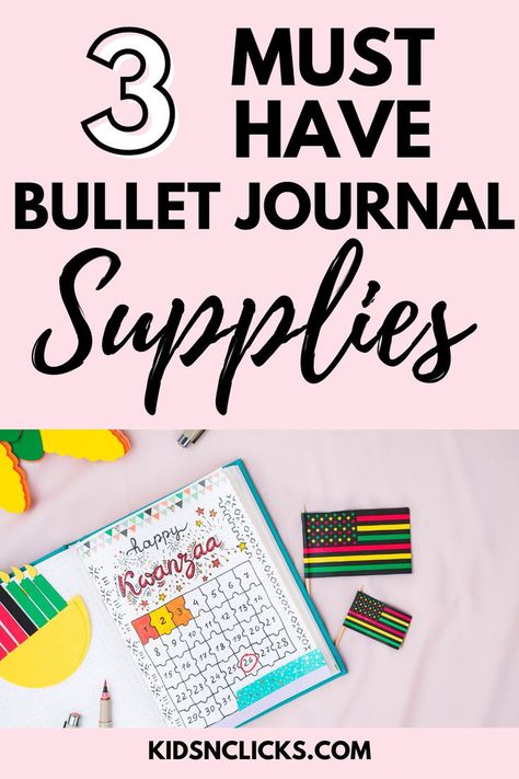 Looking to start your very own bullet journal? This post covers the essential bullet journal supplies and tools every beginner needs in their starter kit. Journal Starter Kit, Bullet Journal Starter Kit, Bullet Journal Supplies, Happy Kwanzaa, Journal Supplies, Essential Tools, Kwanzaa, Bullet Journaling, Starter Kit