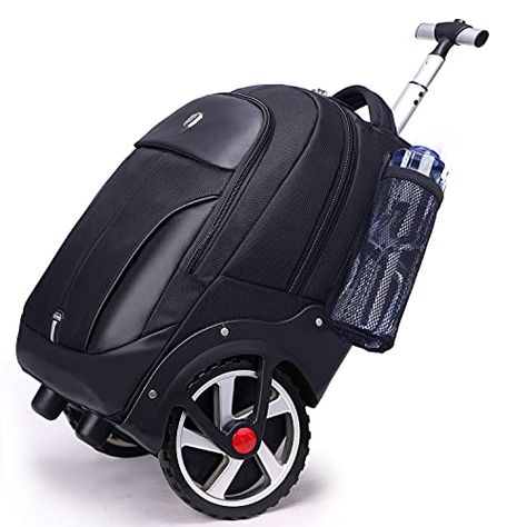 Rolling Backpack, Waterproof Backpack with Wheels for Business, College Student and Travel Commuter, Carry on Backpac... Carry On Backpack, Rolling Backpack, Backpack With Wheels, Trolley Bags, Luggage Backpack, Heavy Bags, Big Wheel, Jet Setter, Waterproof Backpack