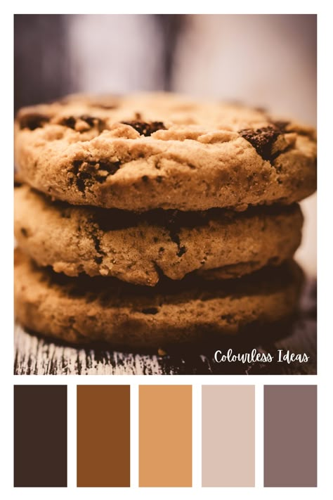 Cookie Colour Palette, Bakery Moodboard Color Palettes, Baking Color Palette, Bakery Colour Palette, Cookies Color Palette, Cookie Color Palette, Dessert Color Palette, Bakery Color Palette, Colour Script