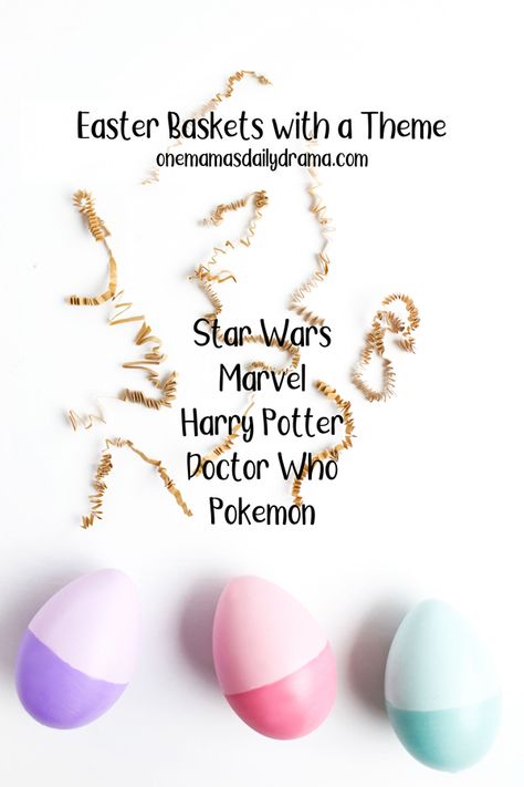 These Easter baskets with a theme will appeal to geeks of all ages who love Star Wars, Marvel, Harry Potter, Doctor Who, and Pokemon. Harry Potter Easter Basket, Easter Ideas For Kids, Easter Basket Themes, Marvel Harry Potter, Star Wars Origami, Harry Potter Owl, Candy Easter Basket, Crafts Spring, Pop Culture Gifts