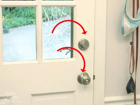 How to Add Security Film to Glass Doors & Windows | Pretty Handy Girl Home Security Camera Systems, Home Security Tips, Window Security, Diy Home Security, Best Home Security, Security Tips, Home Protection, Emergency Prepping, Home Safes