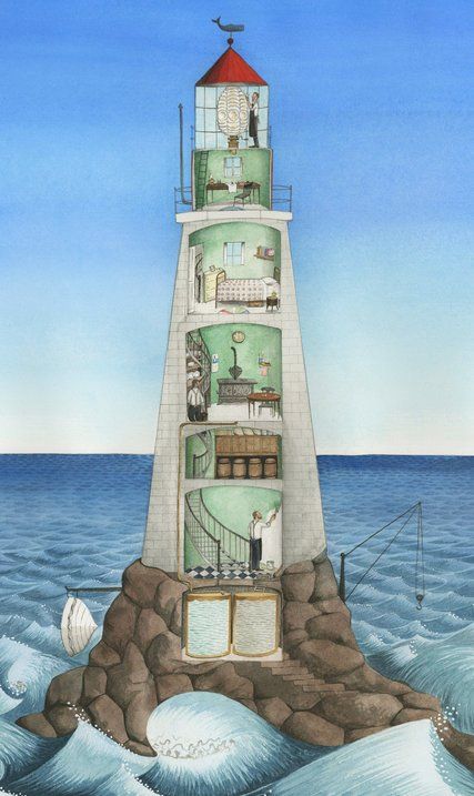 Houses Artwork, David Wiesner, Jillian Tamaki, Sophie Blackall, Mini Putt, Lighthouses Photography, Lighthouse Photos, Lighthouse Keeper, Lighthouse Painting