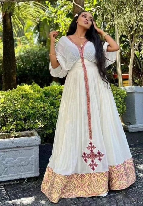 Eritrean Dress, Ethiopian Wedding, Ethiopian Clothing, Habesha Dress, Ethiopian Traditional Dress, Ethiopian Dress, Habesha Kemis, Handwoven Fabric, Traditional Dress